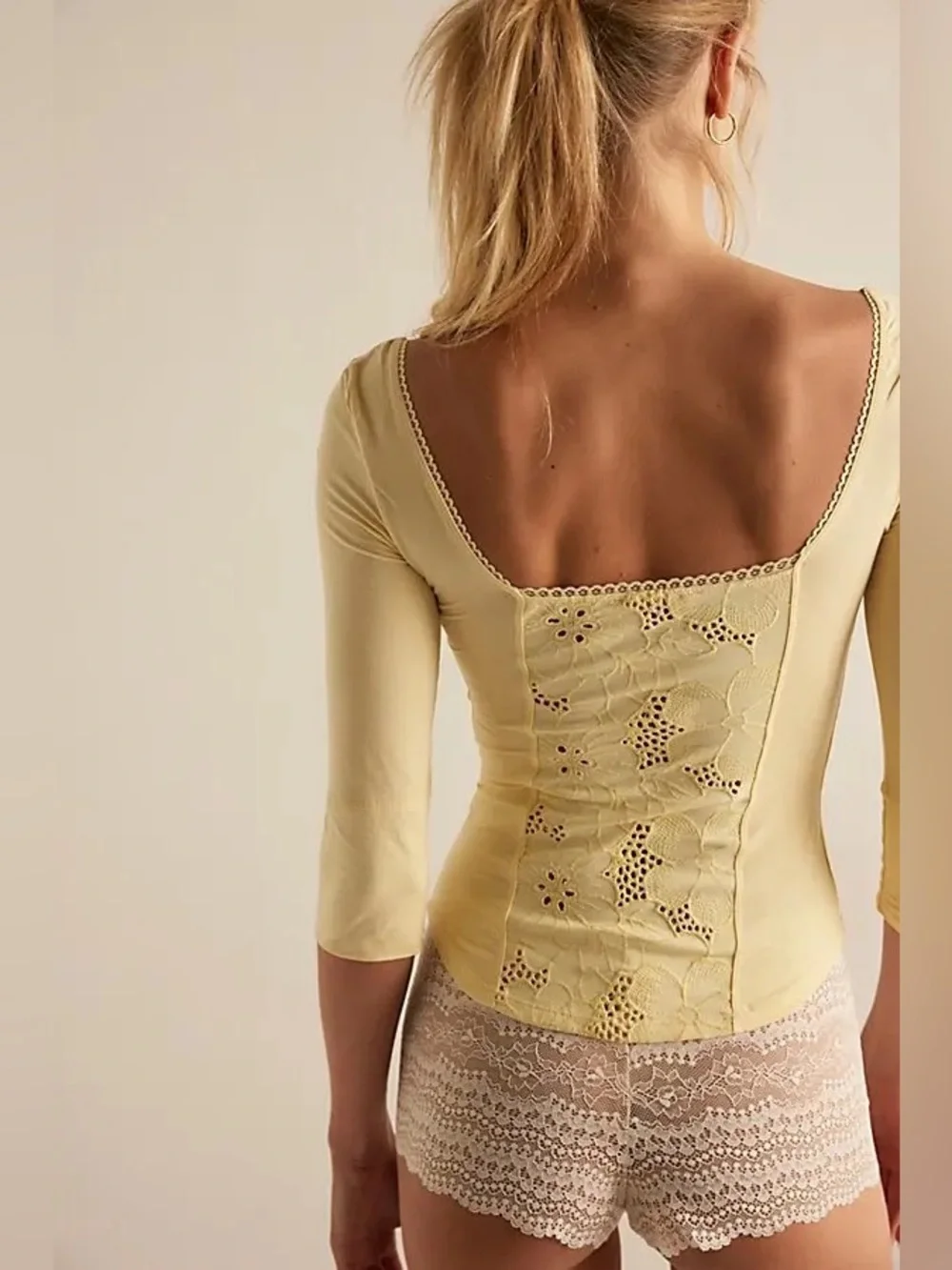 NWT! FP Free People Ever Afternoon Layering Top Sz Large